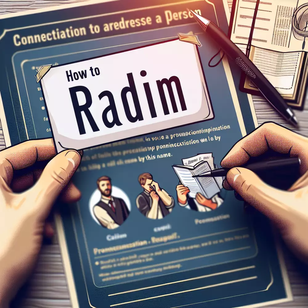 jak říkat radimovi